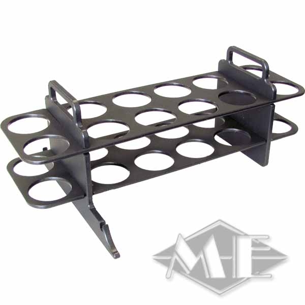 Guru Gun Stand, 12er Potständer Reagenzglashalter, Metallregal, Küchenzubehör, Mehrfachlochregal, Organisationsrack
