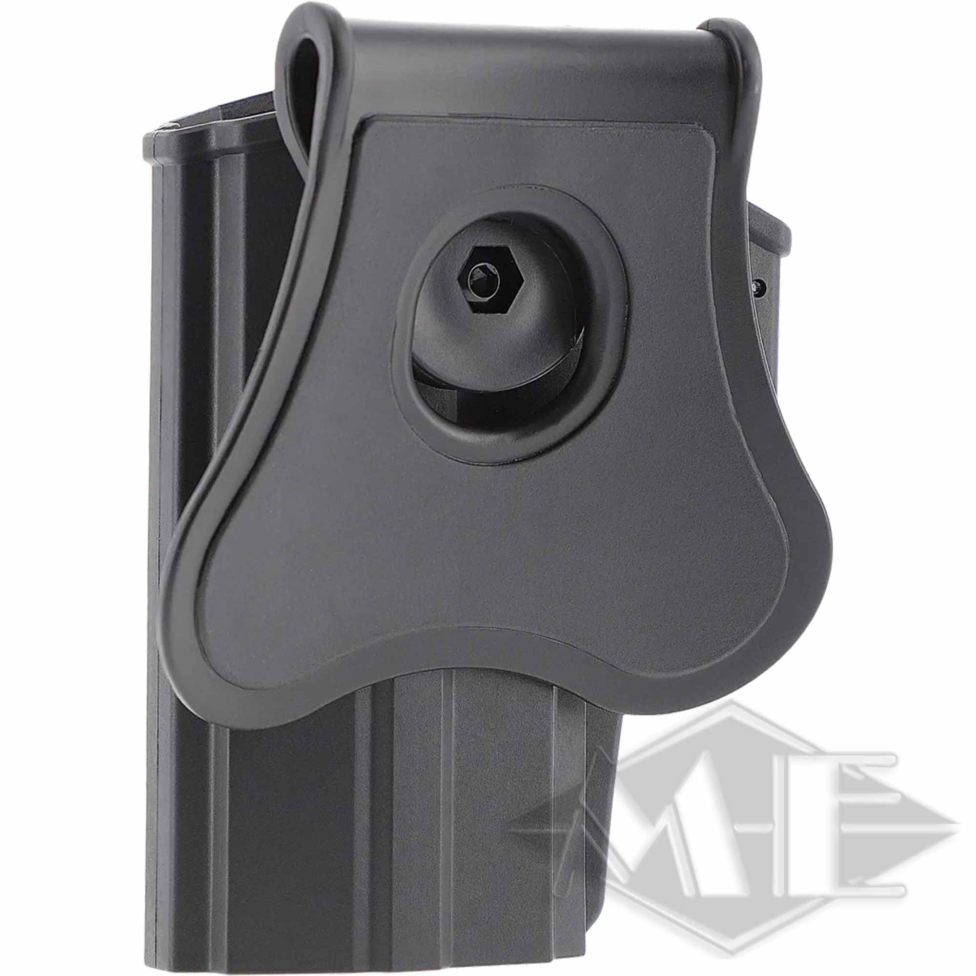 Umarex Paddle Holster für T4E Impax P68 (Linkshänder) Pistolengurt, Gurtung, Kunststoffhalter, Magazintasche, Schwarz, Magazinhalter, Plastik, Schwarz, Drehknopf, Clip-on