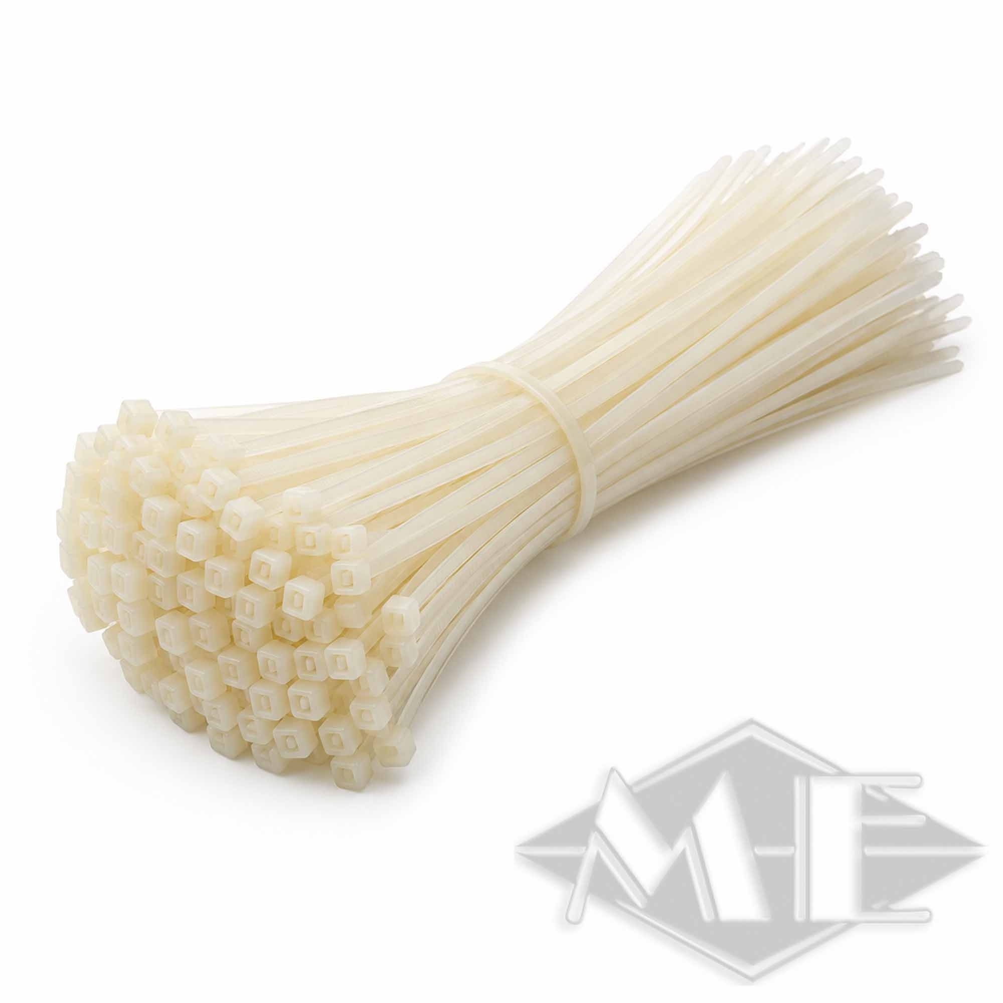 Kabelbinder 300 x 4,8 mm, 100 Stück Zahnstocher, Holzspieße, Einweg, Beige, Stäbchen