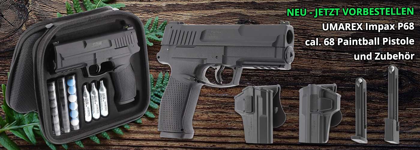 Paintball-Pistole, Kaliber 6.8, Pistole, Holster, Ausrüstungsset, Paintballpistole, Kaliber 68, P68, Umarex, Zubehör