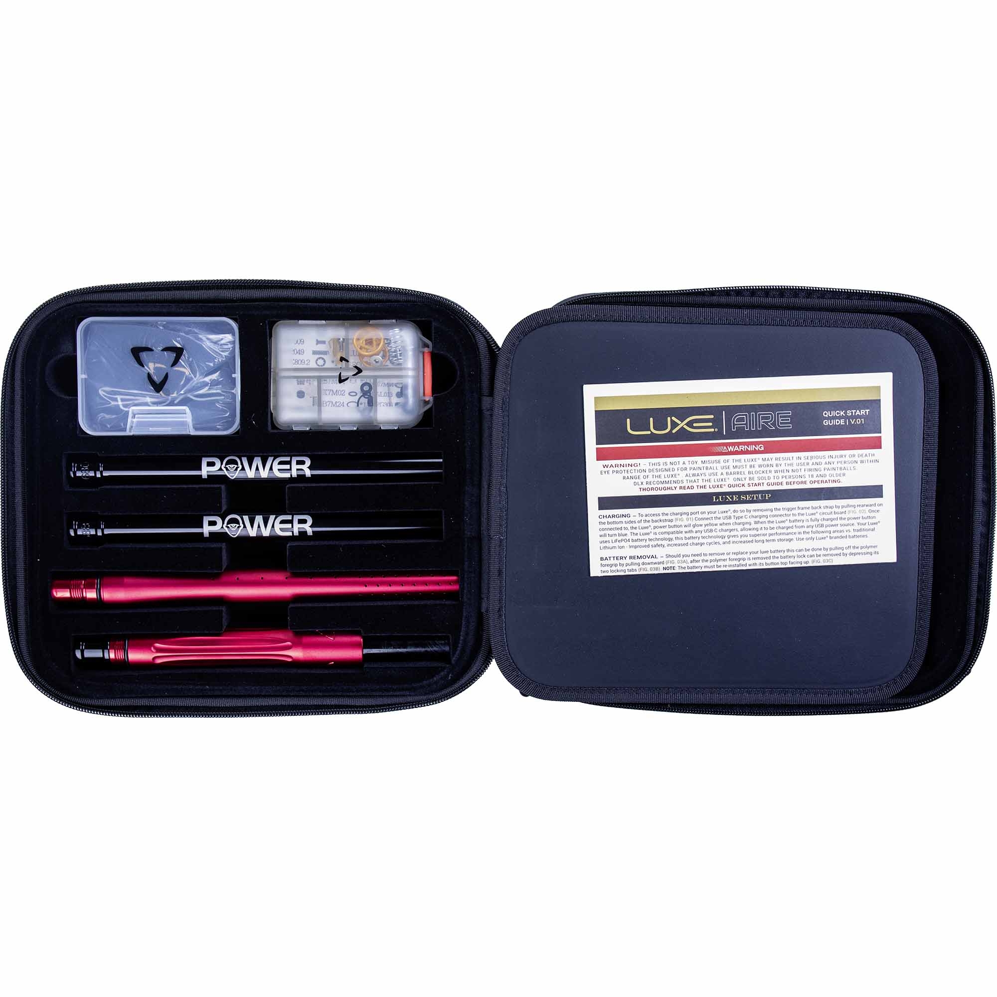 DLX Luxe® AIRE Markierer, rot matt electric-parts, tuning-kit, schraubendreher, etui, case