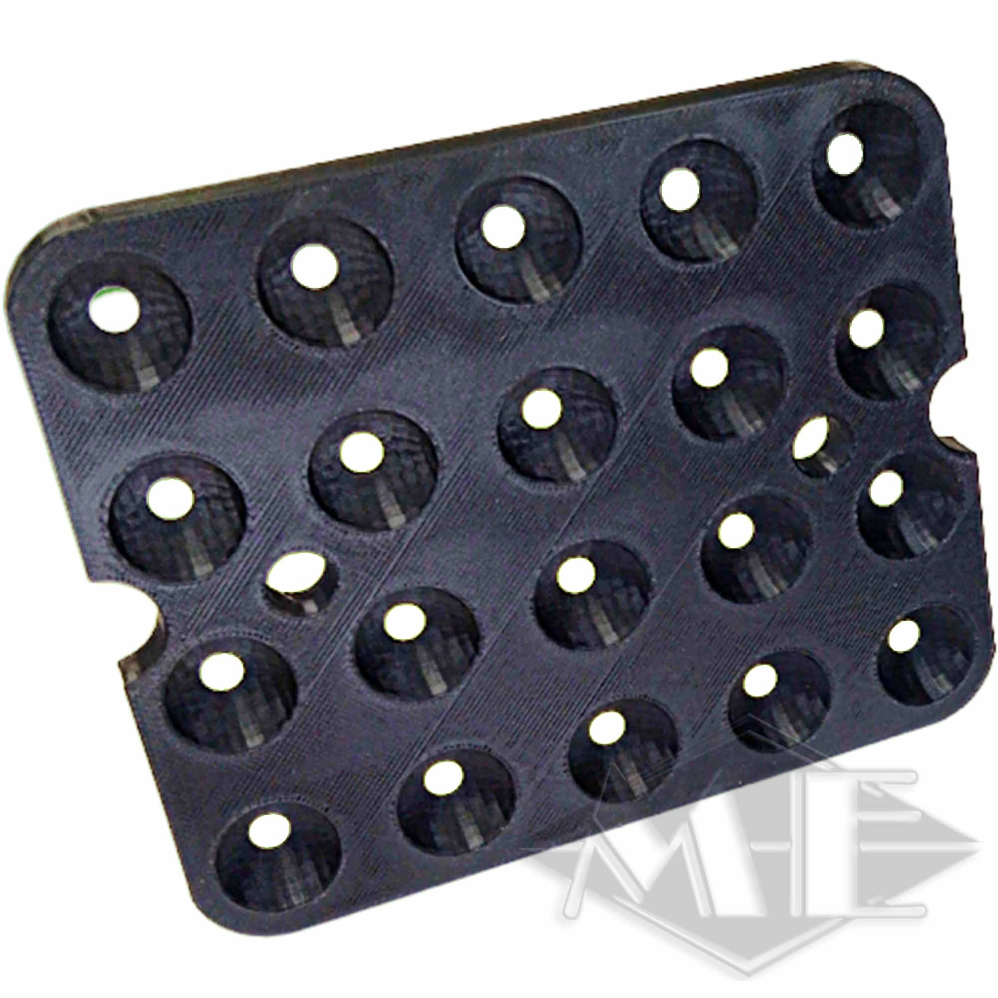 Ejektortablettentray, Punktmatrix, schwarze Ablage, belüftete Ablage, Komponententafel