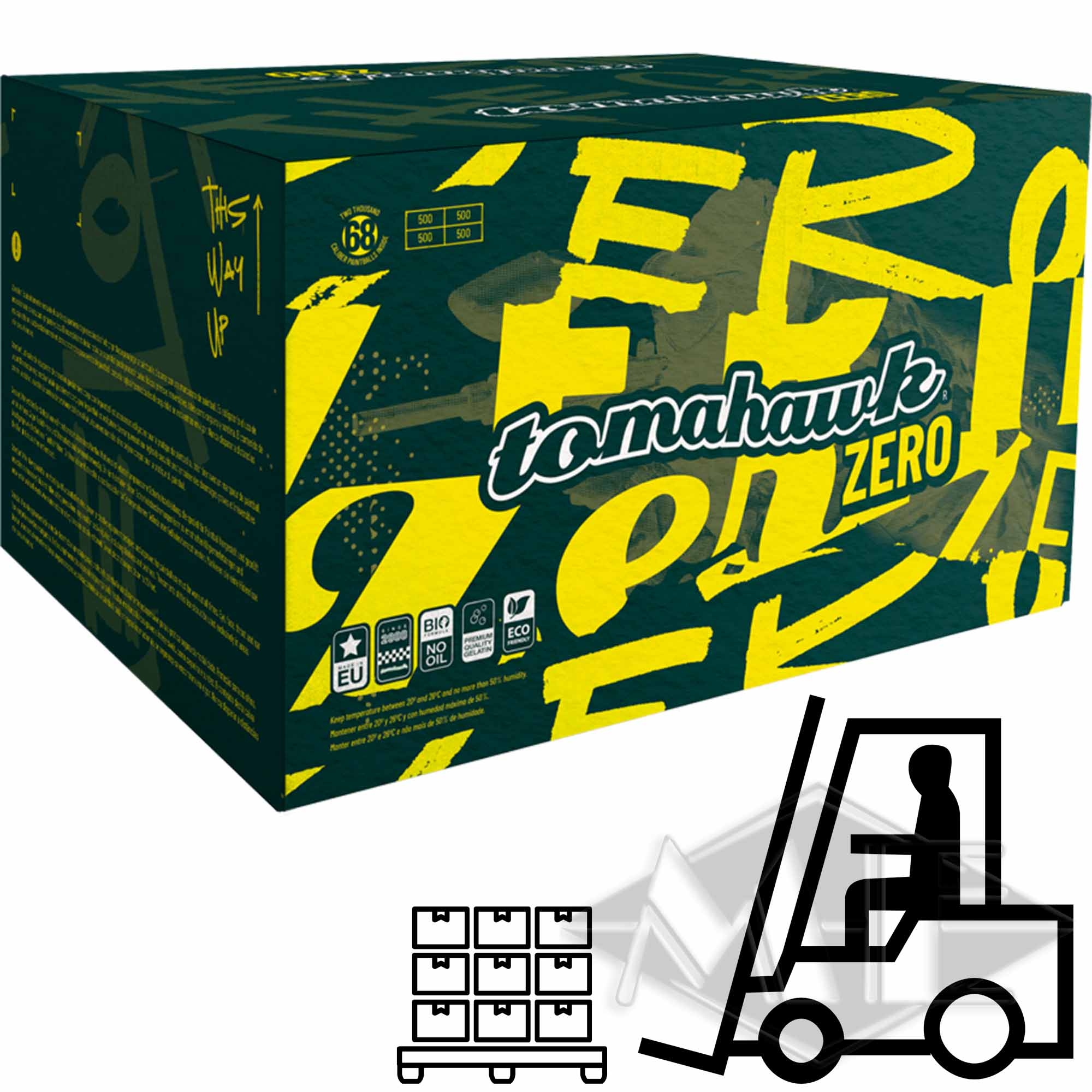 Box, Grün Gelb, Zero, Tomahawk, Verpackung