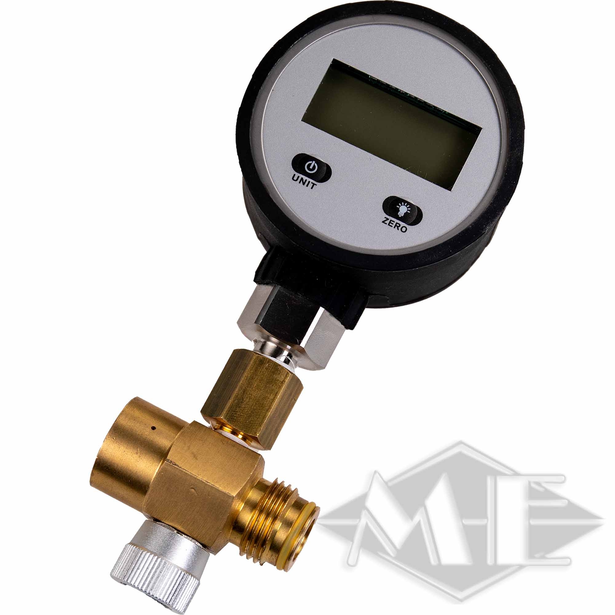 Preset Adapter On/Off Set mit Digitalmanometer 0-100 bar Preset Adapter On/Off Set mit Digitalmanometer 0-100 bar