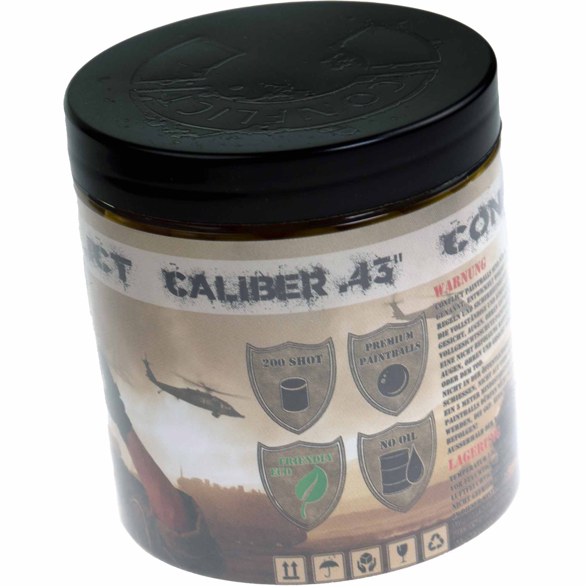Conflict "Caliber .43" Paintballs, 200 Stück