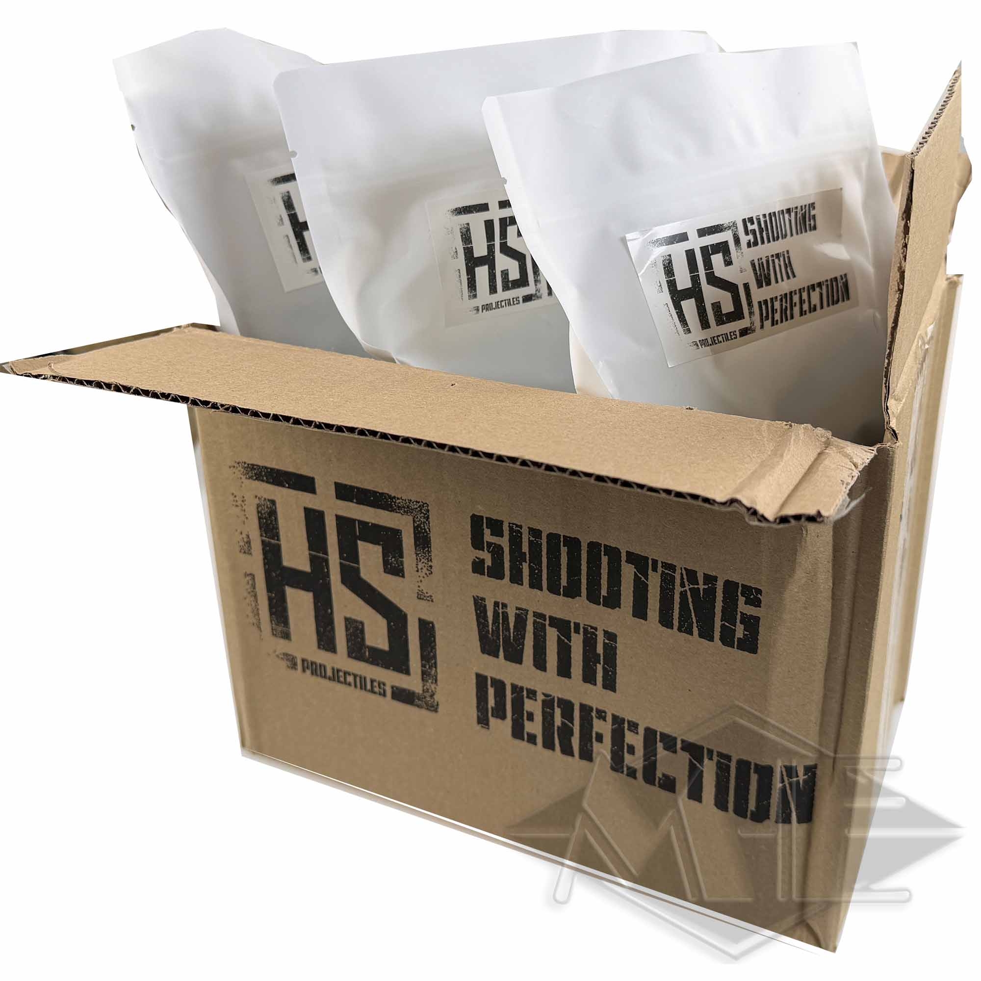 HS Projectiles cal.68, 600er Kiste box, shooting, packaging, foam, materials