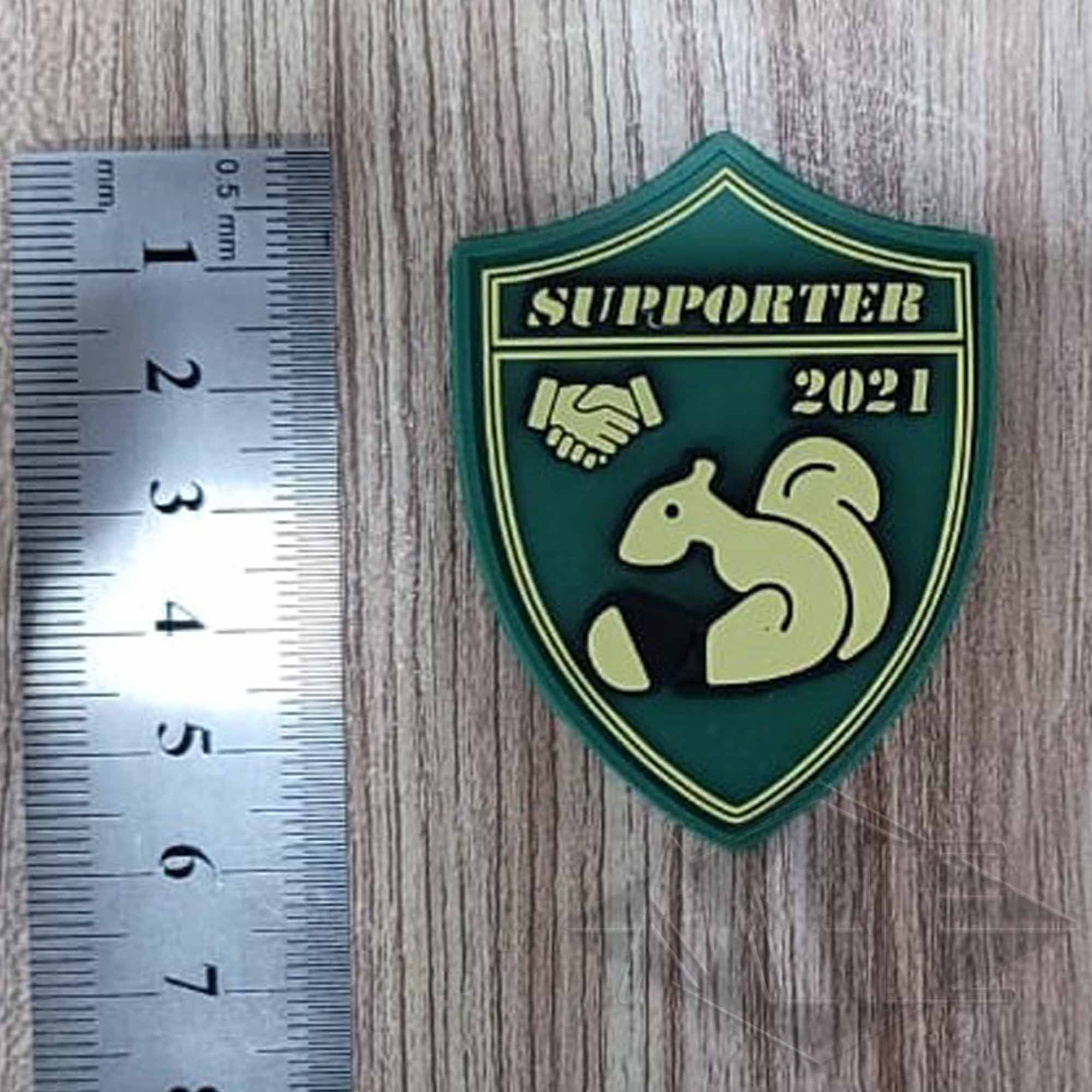 Patch/Klettabzeichen "Supporter 2021" (PaintballFabrik - Area-M)