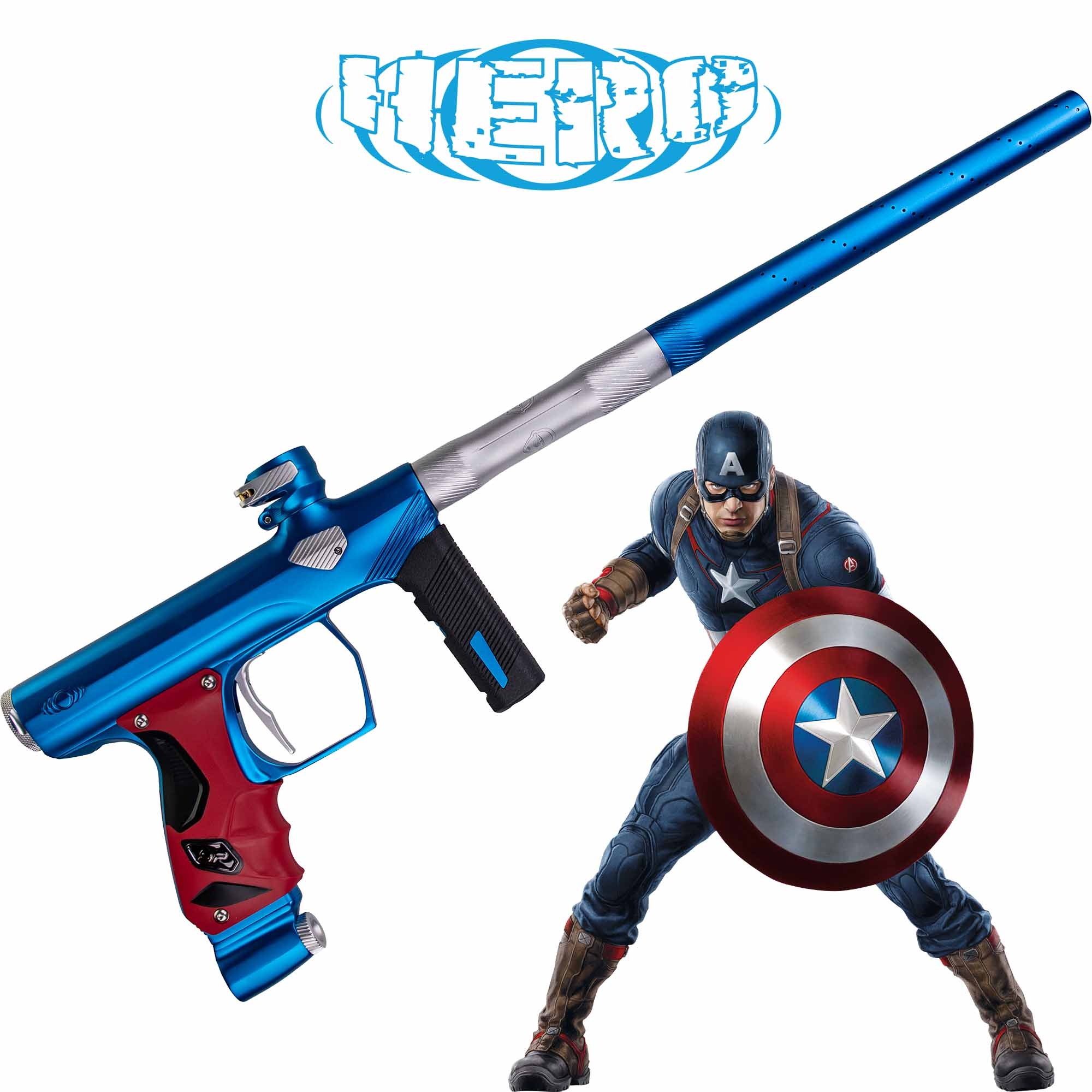 SP Shocker® ERA Markierer Captain America Hero Edition SP Shocker® ERA Markierer Captain America Hero Edition