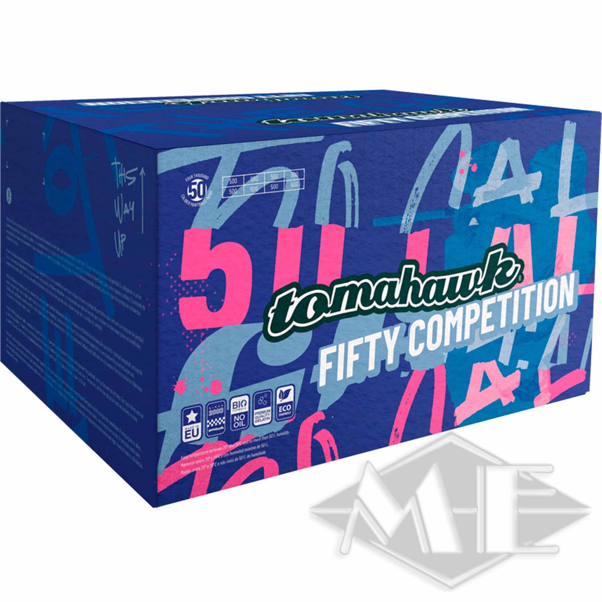 e71ea85c3c9da39c54c9dfb285ea3bd0291d9a04 Tomahawk cal.50 "Fifty Competition" Paintballs, 4000er Kiste