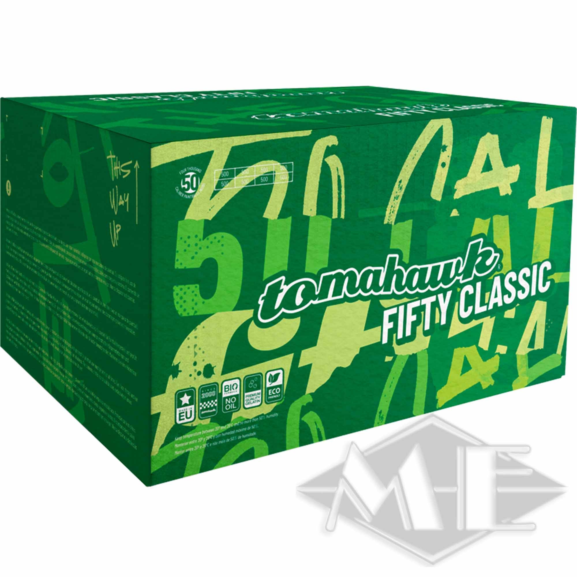 fff925d1889476aec6556c83239871817ae531e3 Tomahawk cal.50 "Fifty Classic" Paintballs, 4000er Kiste