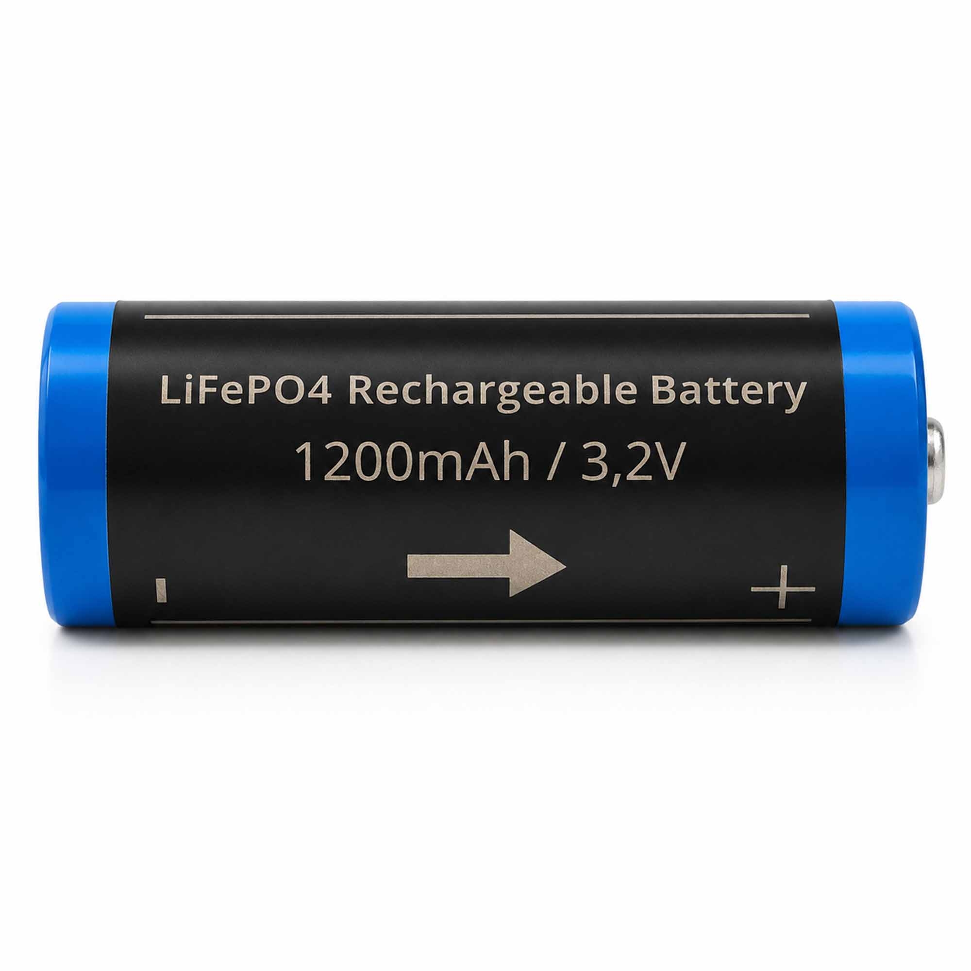 Wiederaufladbarer Akku, Li-Ion, 1200mAh, 3,2V, Pfeil-Symbol