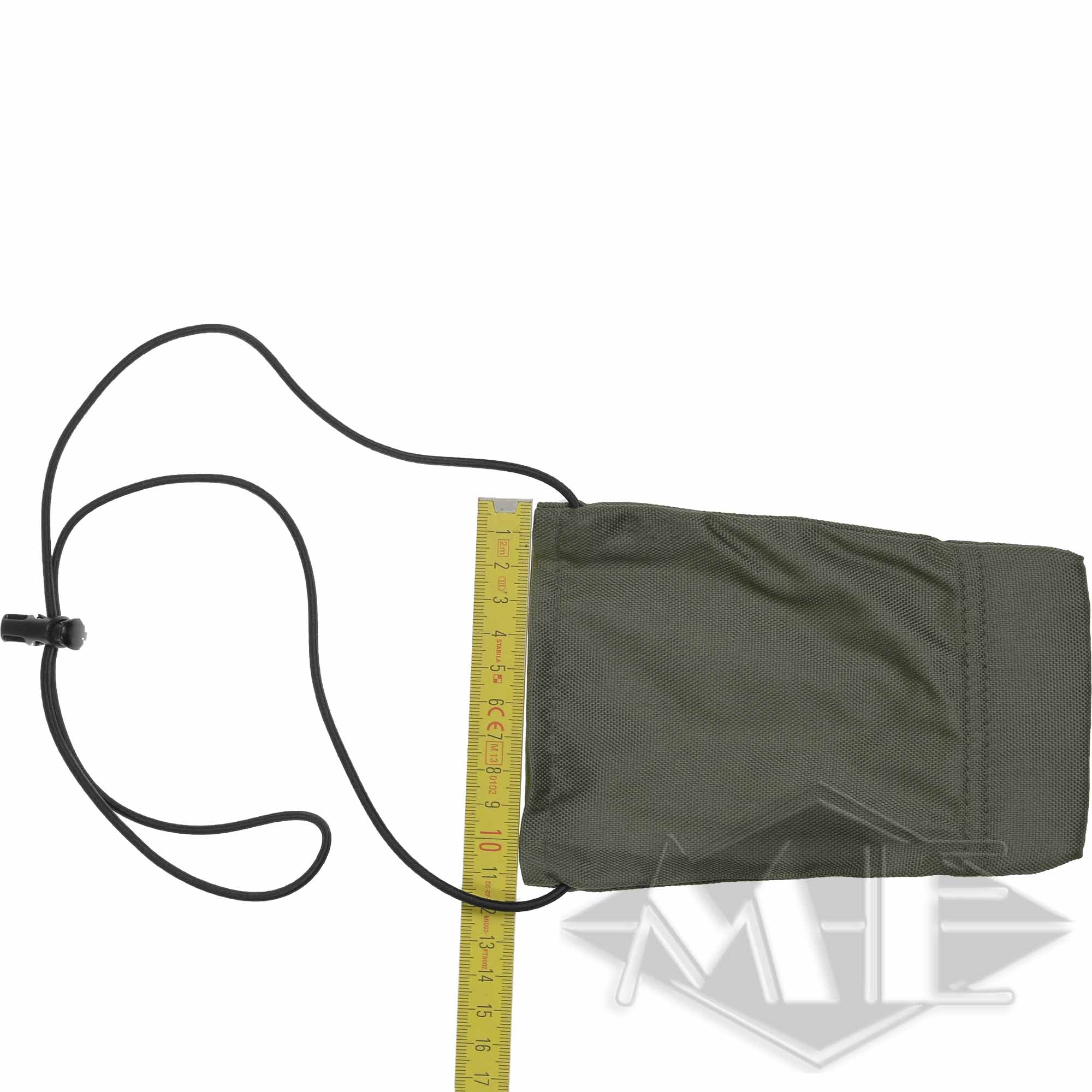 Laufsocke WIDE Größe, Tasche, Kordelzug, Messskala, Dunkelgrün