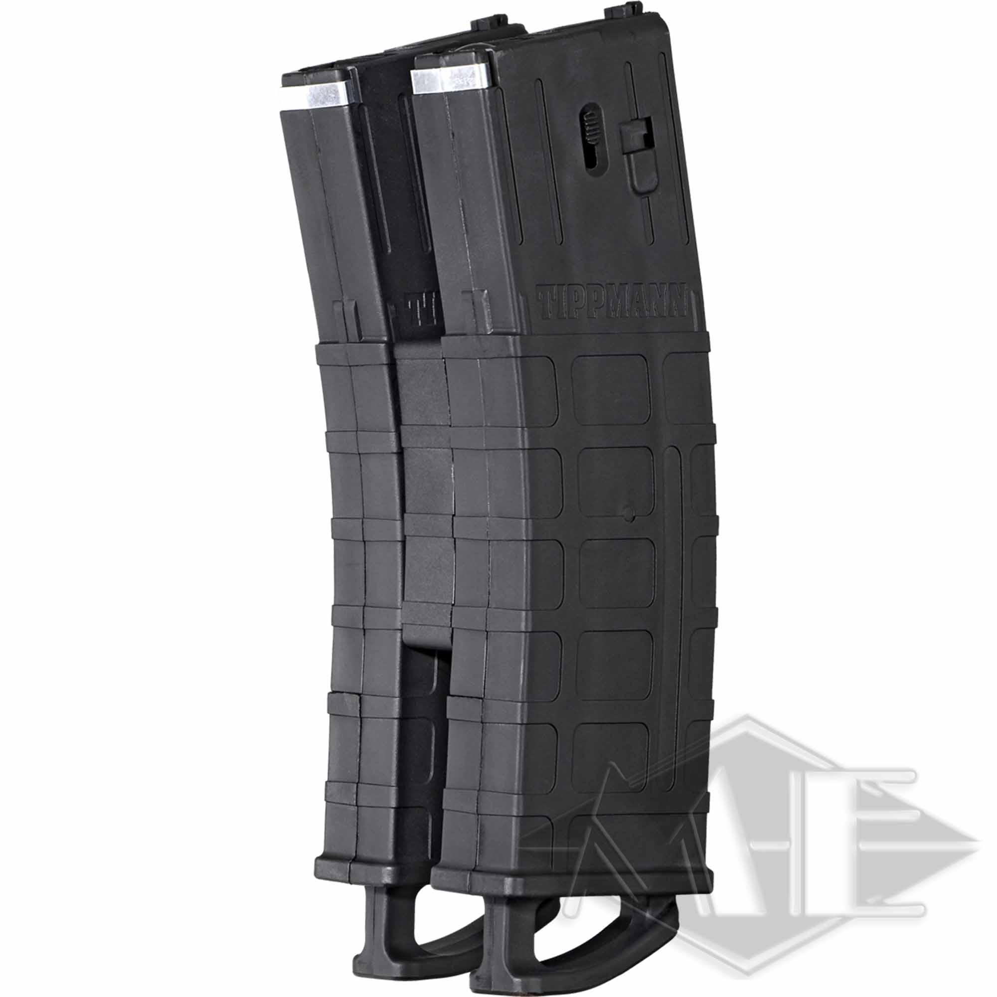 Tippmann TMC Magazin mit Magazinverbinder, schwarz - 2er Pack