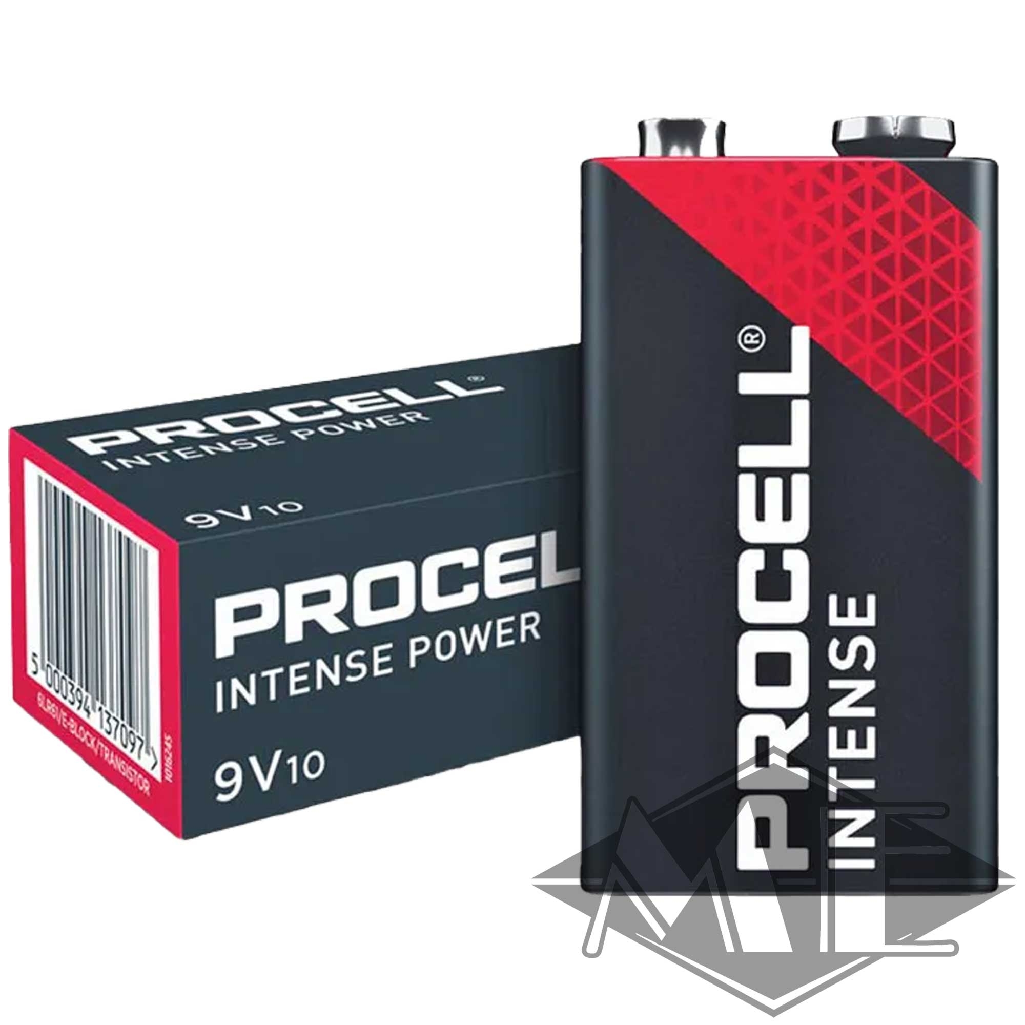 9V Duracell Procell Intense 9V Block Batterie