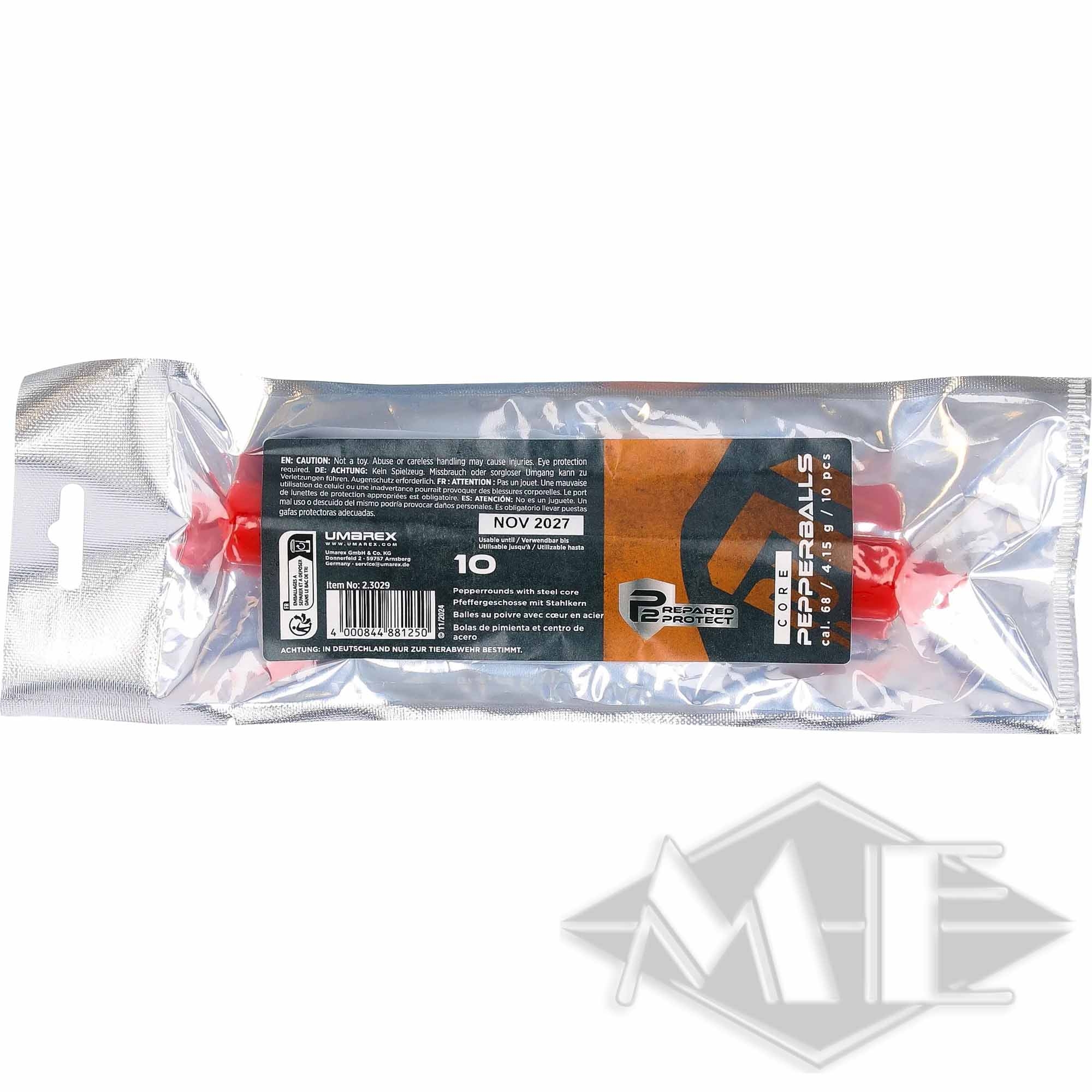 Umarex cal.68 Pfefferbälle "T4E P2P Core Pepper Ball", BLK-RED 10er Röhrchen Umarex cal.68 Pfefferbälle "T4E P2P Core Pepper Ball", BLK-RED 10er Röhrchen
