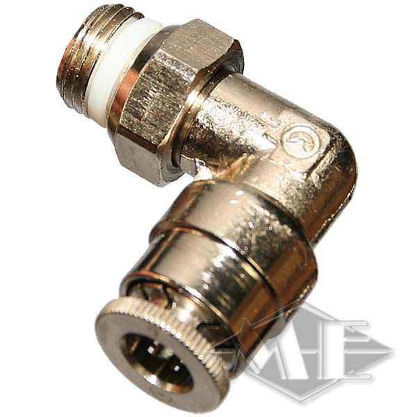 1/8" 6 mm Winkel 90° drehbar 1/8" 6 mm Winkel 90° drehbar