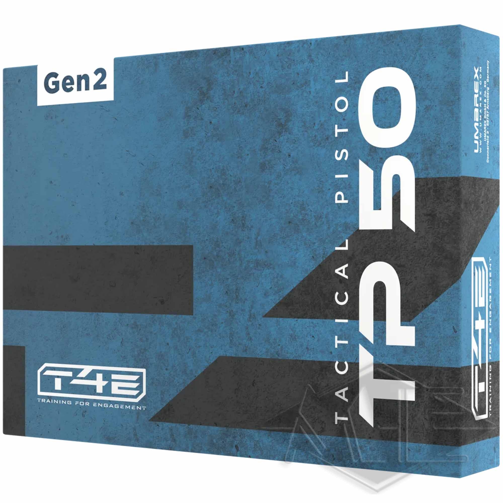 Umarex pistol cal.50 "T4E TP 50 Gen 2" Taktische Lippen, Drill-Box, Genuine tactical, GTD-Training, Box-Set