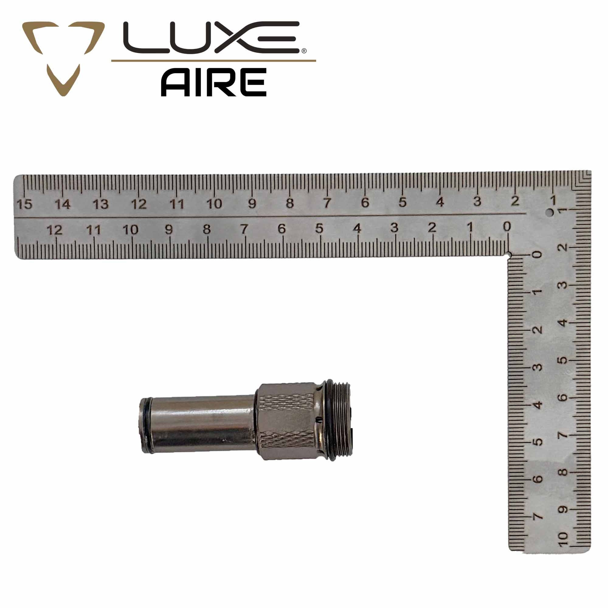 Ventiladapter, Schraubgewinde, Metall, Maßstab, Luxe Aire