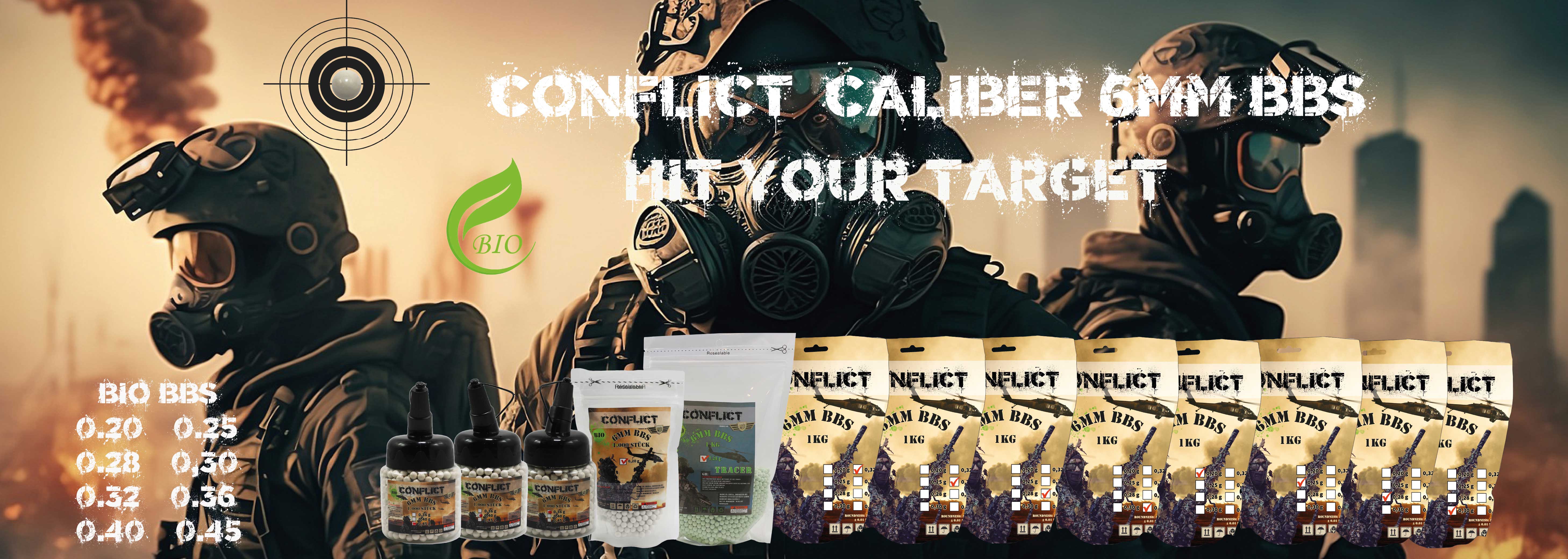 CONFLICT 6mm BBs, Werbung, Plakat, Werbung, Plakat