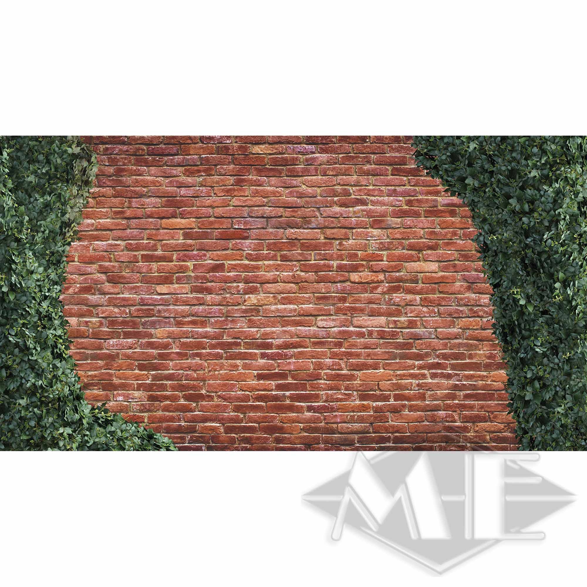 Bauzaun-Banner "Ziegelwand - Links & Rechts" 335 x 180 cm