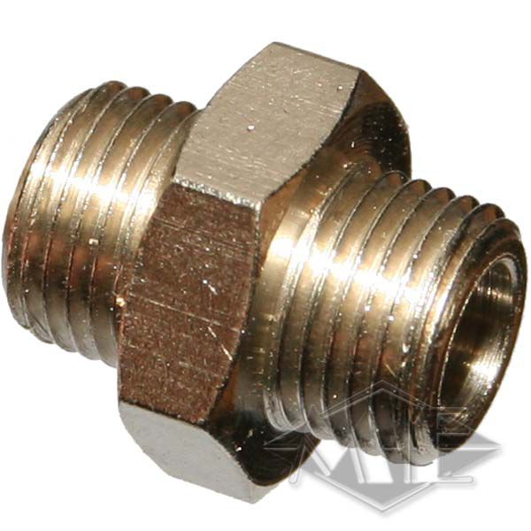 PPD 1/8" Doppelgewindeadapter 2x männlich PPD 1/8" Doppelgewindeadapter 2x männlich