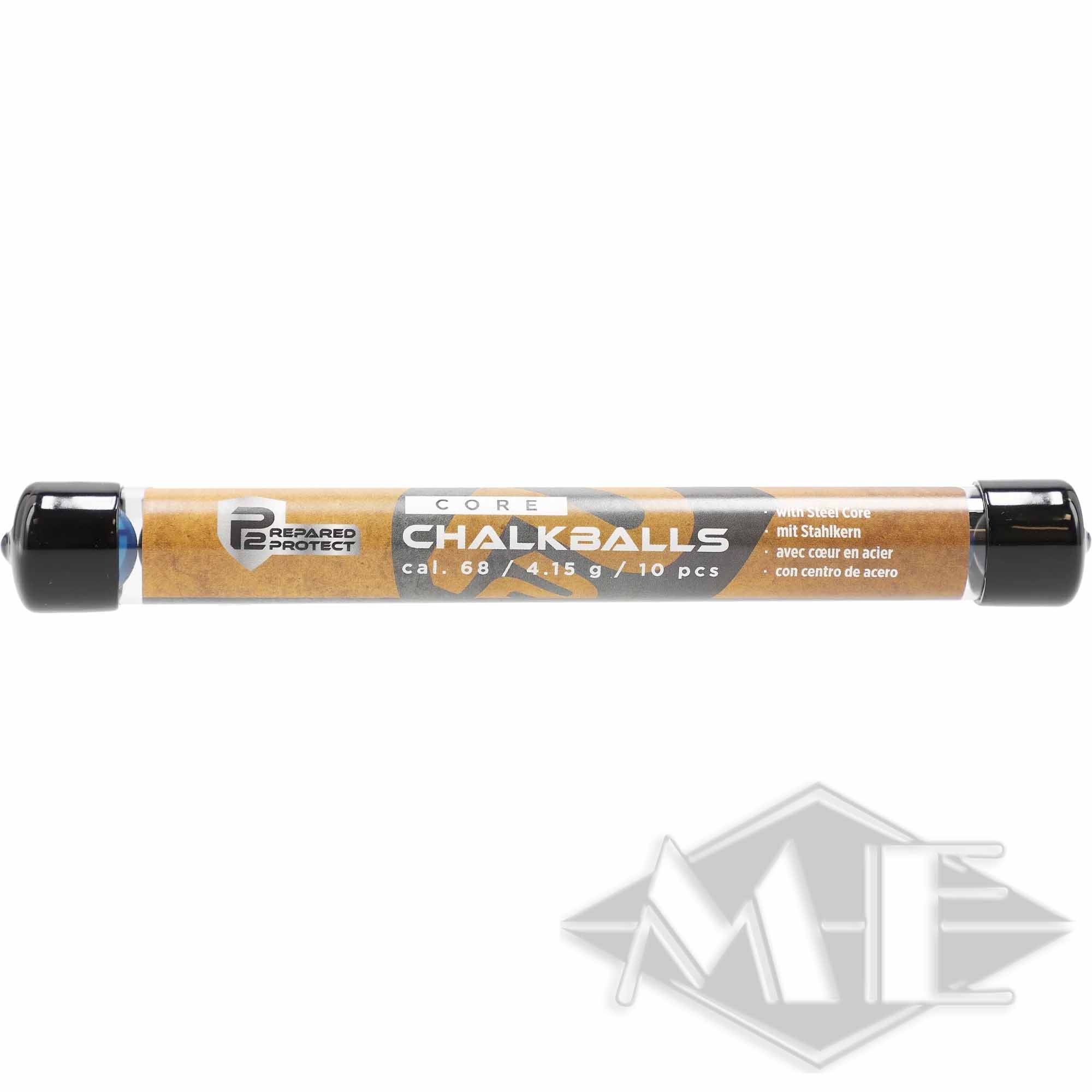 Umarex cal.68 Kreidebälle "T4E P2P Core Chalk Ball", BLK-BLU 10er Röhrchen
