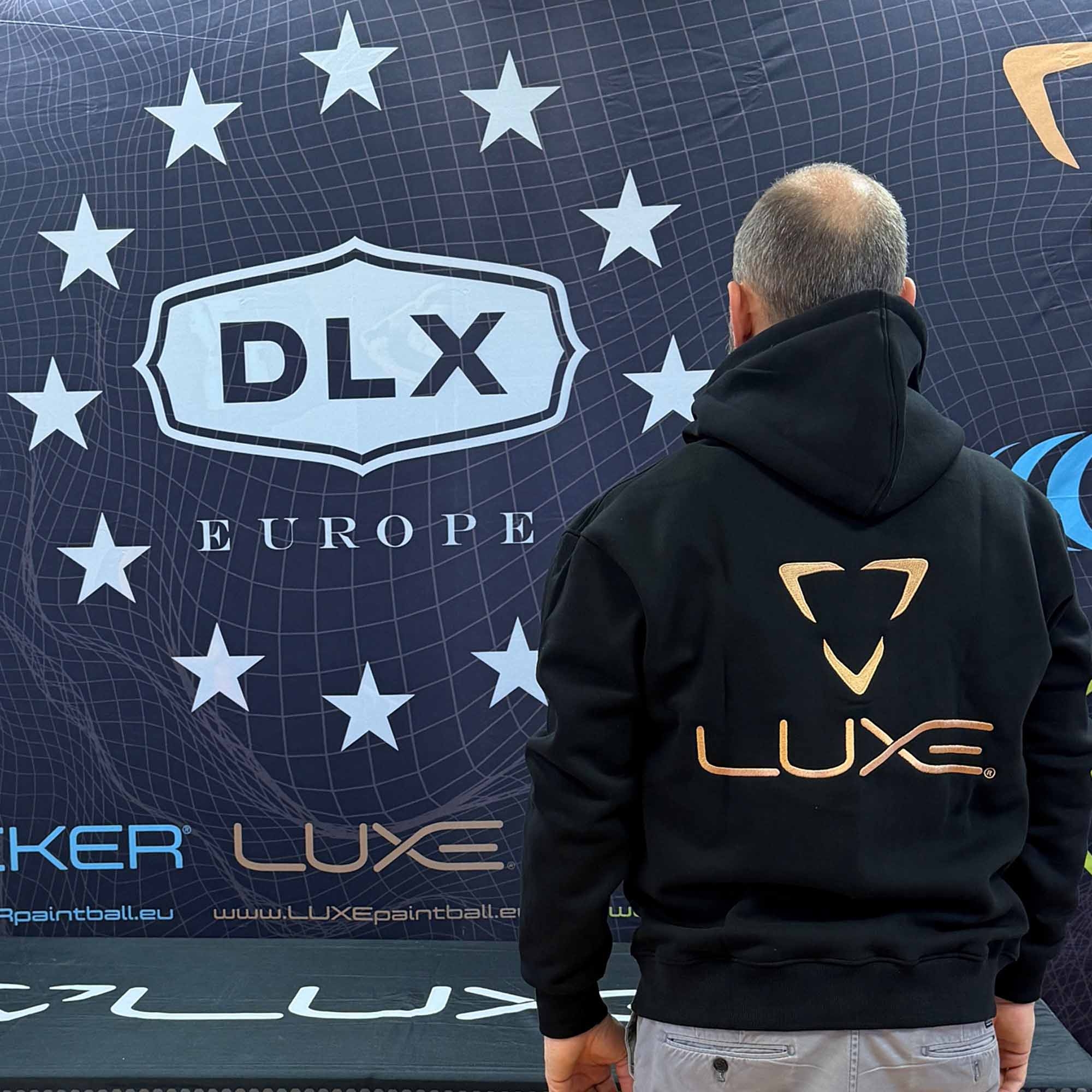 DLX Luxe Zip-Hoodie black Hoodie, Sweatshirt, Luxe-Logo, Schwarz, Rückenansicht