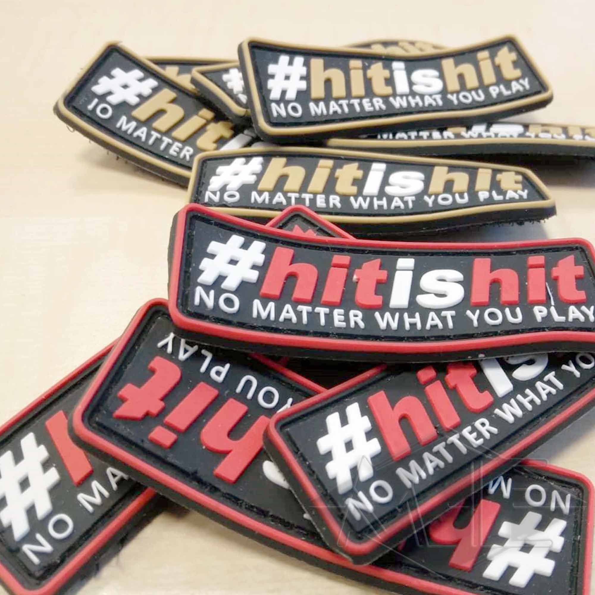 Patch/Klettabzeichen "#hitishit"