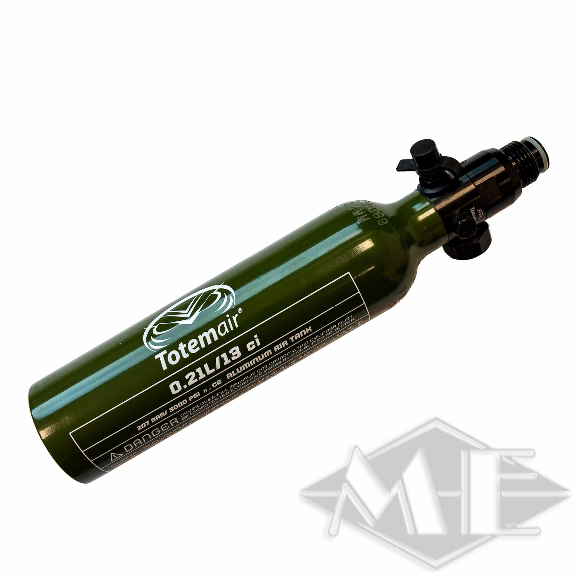 0,21L/13ci Alu Flasche mit 200bar Regulator "Standard-Grün" 0,21L/13ci Alu Flasche mit 200bar Regulator "Standard-Grün"