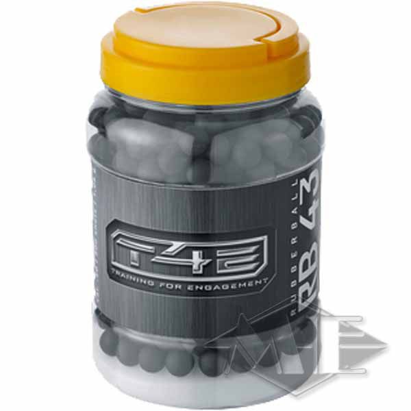 Umarex cal.43 Reballs "T4E RUB 43 Rubberballs", 500 Stück Umarex cal.43 Reballs "T4E RUB 43 Rubberballs", 500 Stück