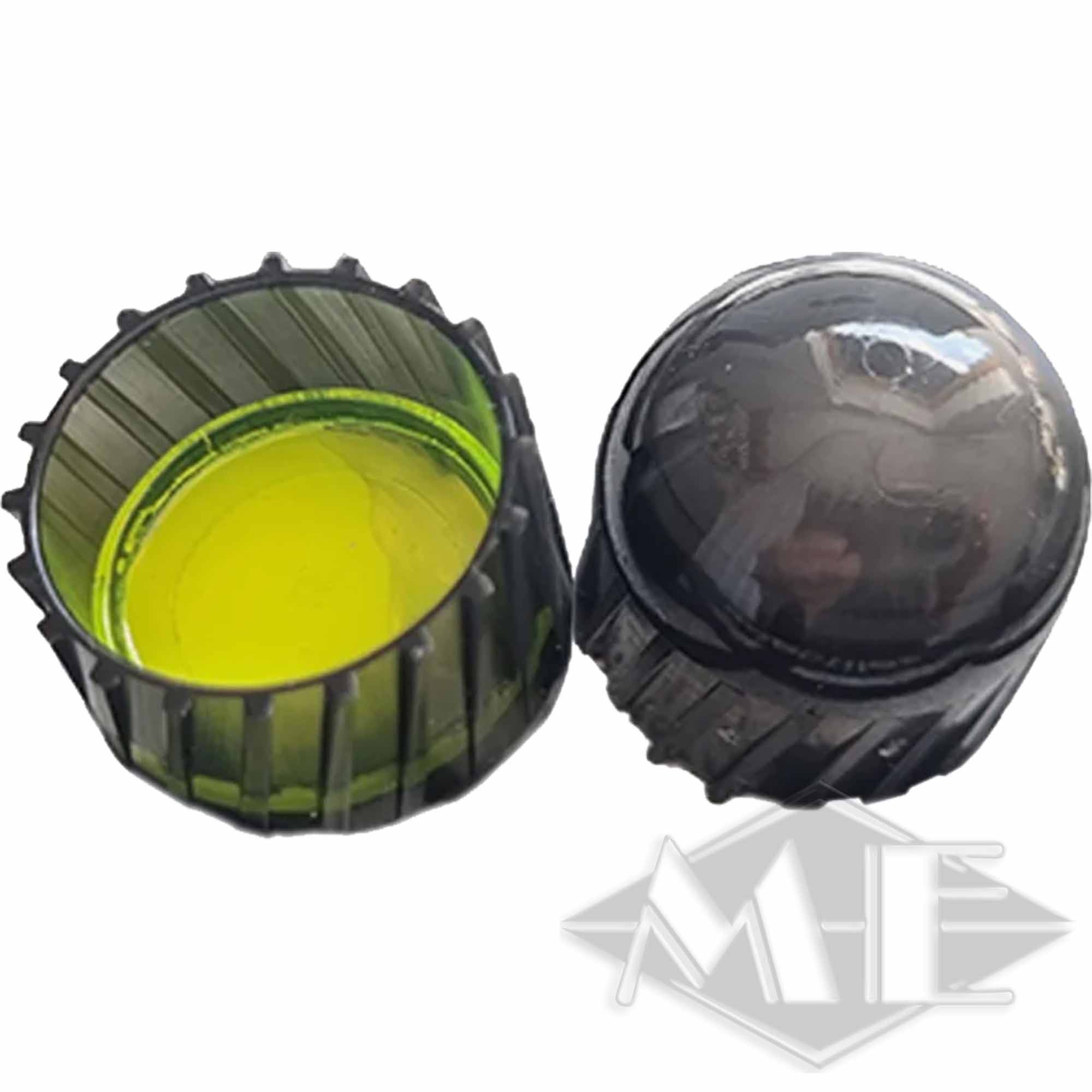 HS Projectiles cal.68, 600er Kiste kappe, profiltasche, grün, schwarz, kappe mit linse