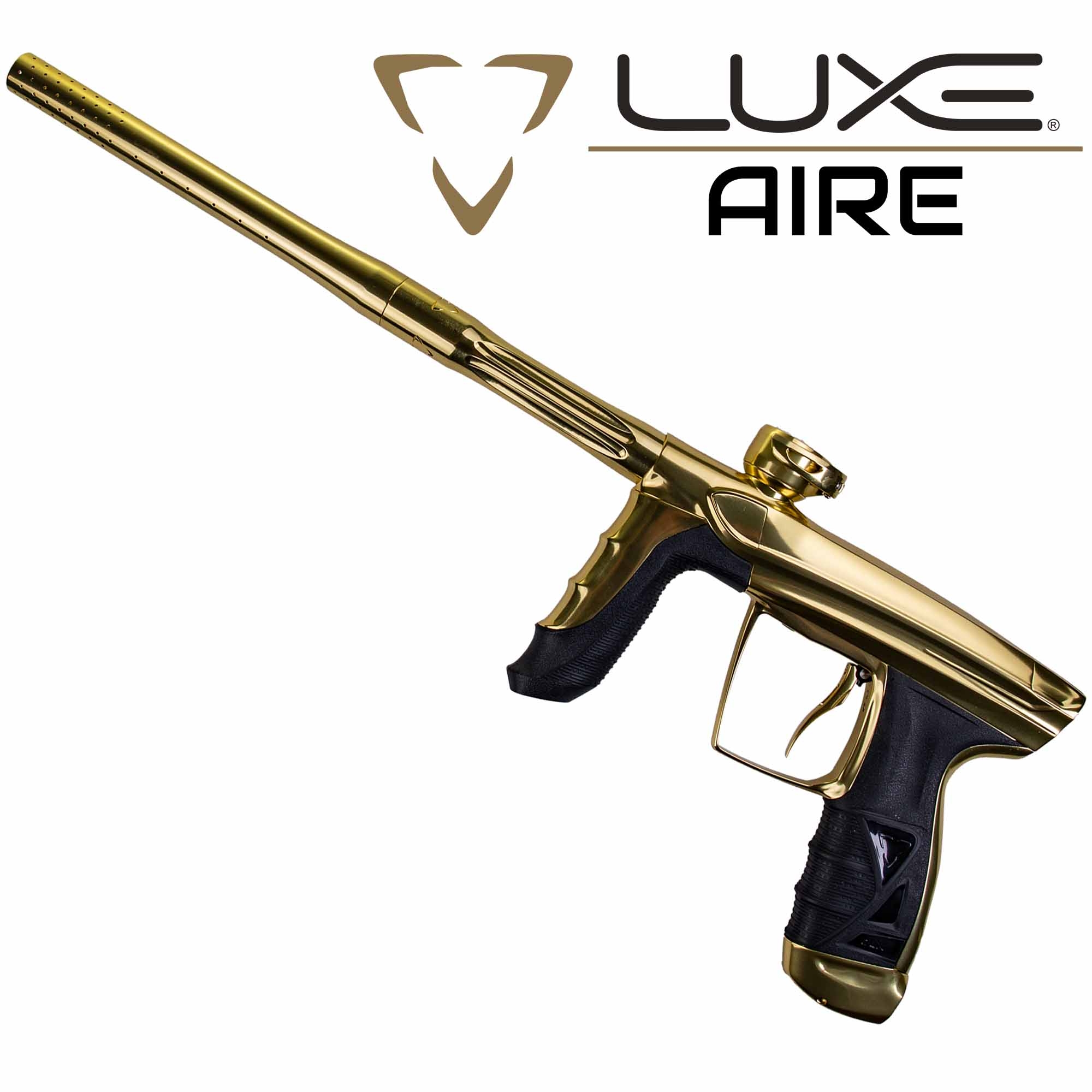 Schlauchpistole, Goldfarbene Pistoleneinlage, Lackierte Spritzpistole, Zylinderpistole, LUXE AIR